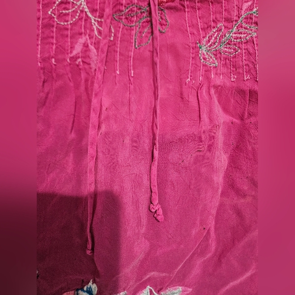 JOHNNY WAS Embroidered cupro rayon Boho Top.Project / Repurpose Piece. - Picture 10 of 16